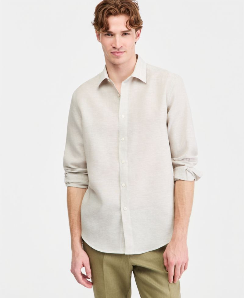 Men's 100% Linen Shirt