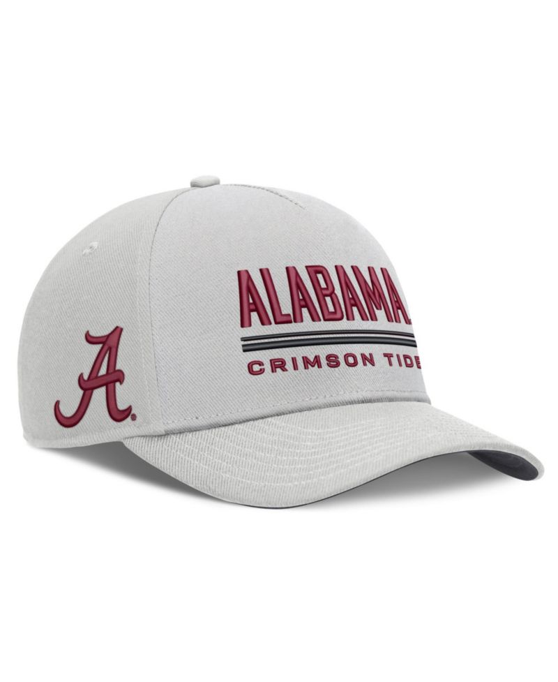 Men's Gray Alabama Crimson Tide 2026 Sideline Dri-FIT Rise Adjustable Hat