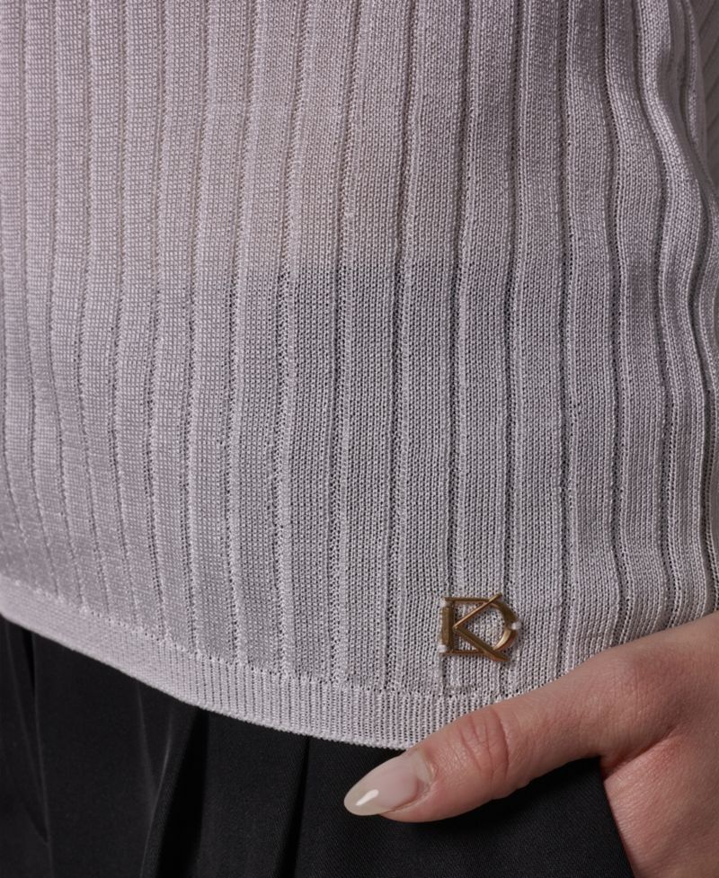 Women's Short-Sleeve Polo Sweater