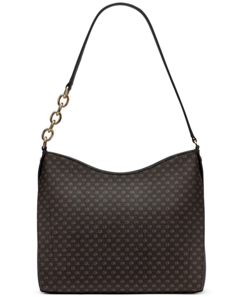 Nova Top Zipper Mini Signature Chain Shoulder Bag