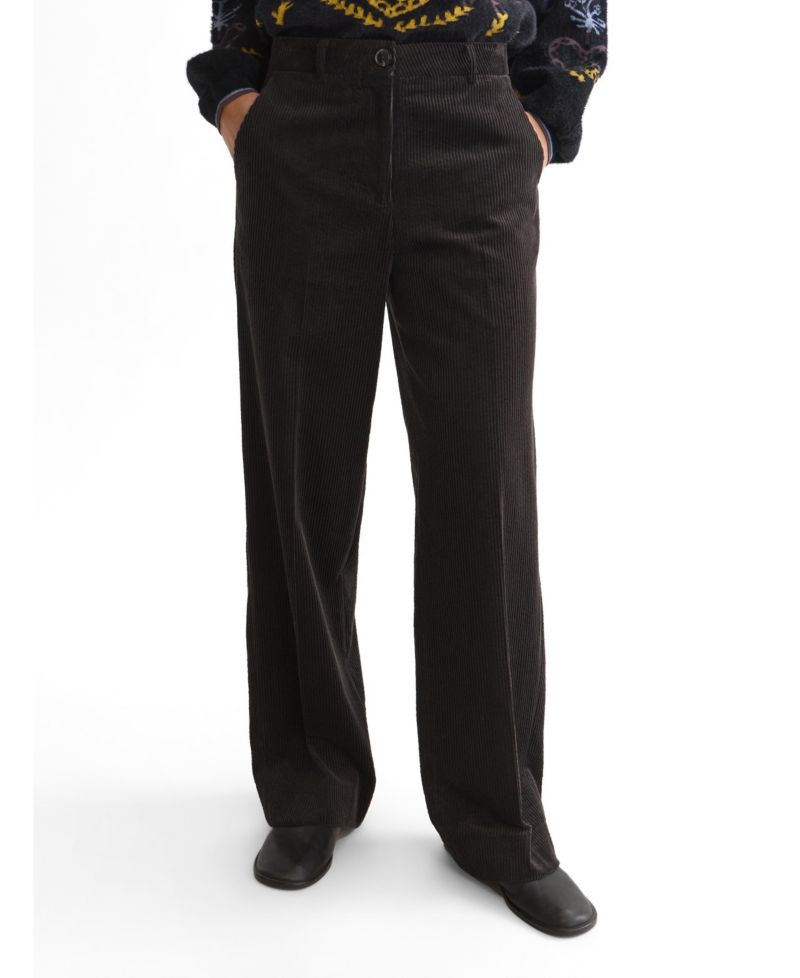 Women's Cleo High-Rise Wide-Leg Corduroy Pants, 30" Inseam