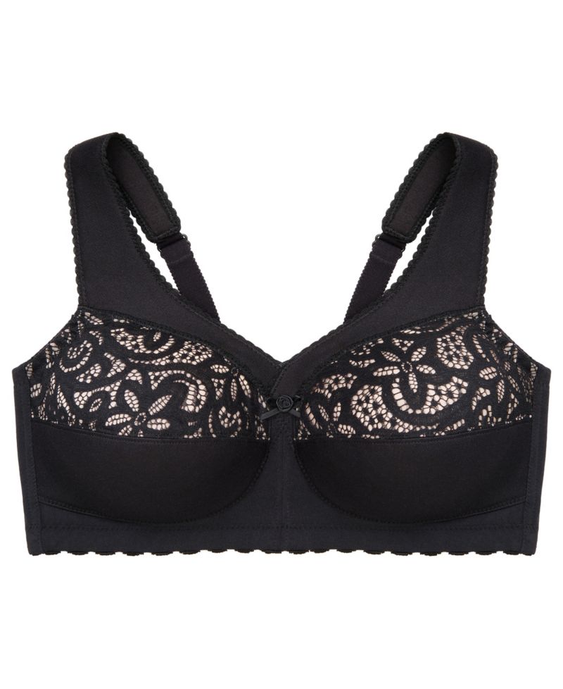 Women's Full Figure Plus Size MagicLift Cotton Wirefree Support Bra 1001