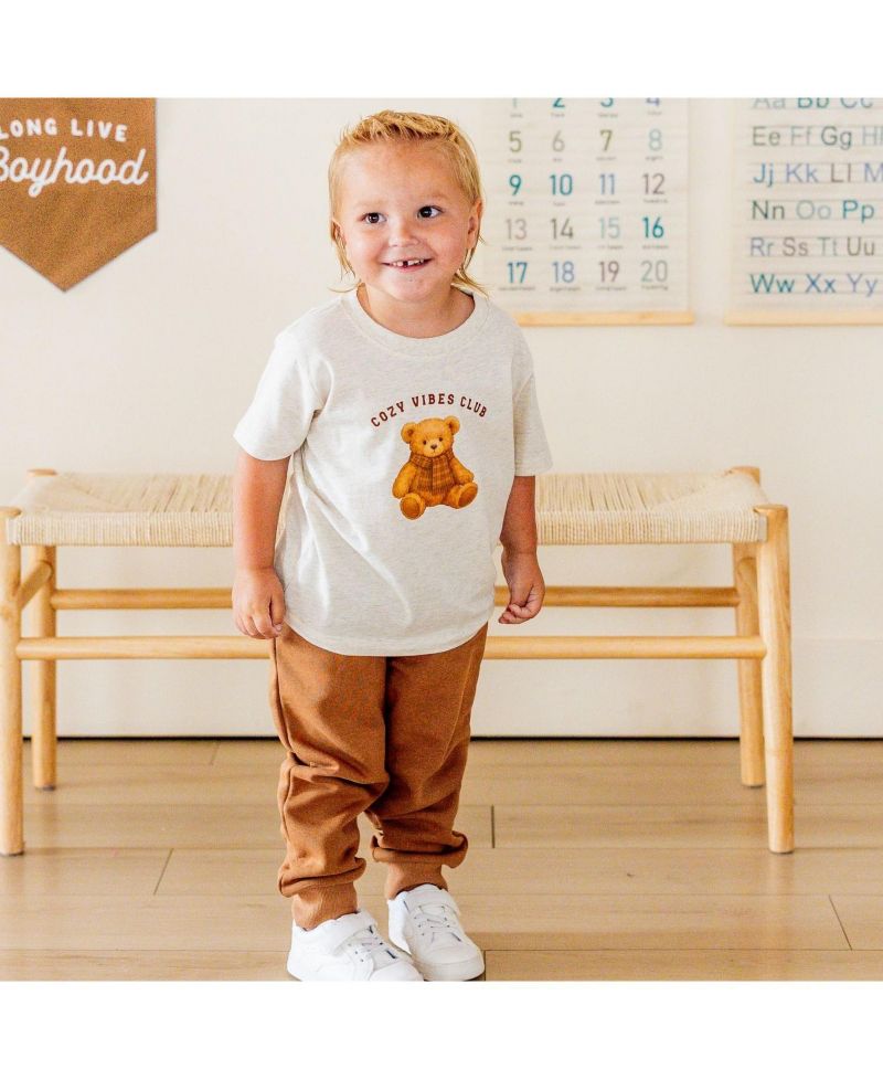 Big Boys Cozy Teddy Short Sleeve T-Shirt