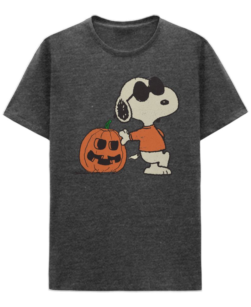 Men's Pumpkin Snoopy Crewneck T-Shirt