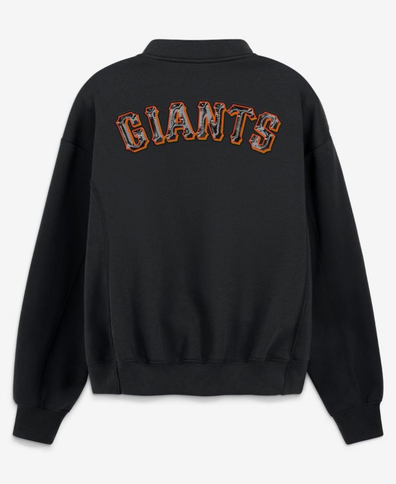 Women's Black San Francisco Giants Oversized Rage Against Full-Zip Jacket
