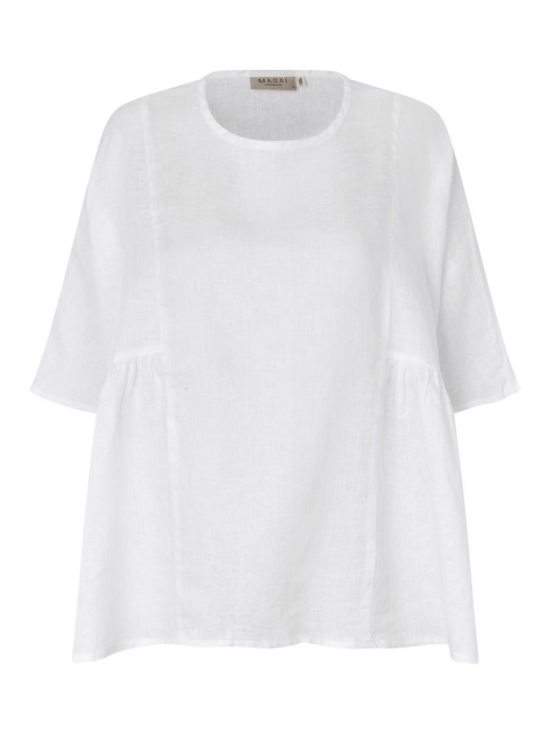 Women's Mablissea Oversized Short-Sleeve Linen Blouse