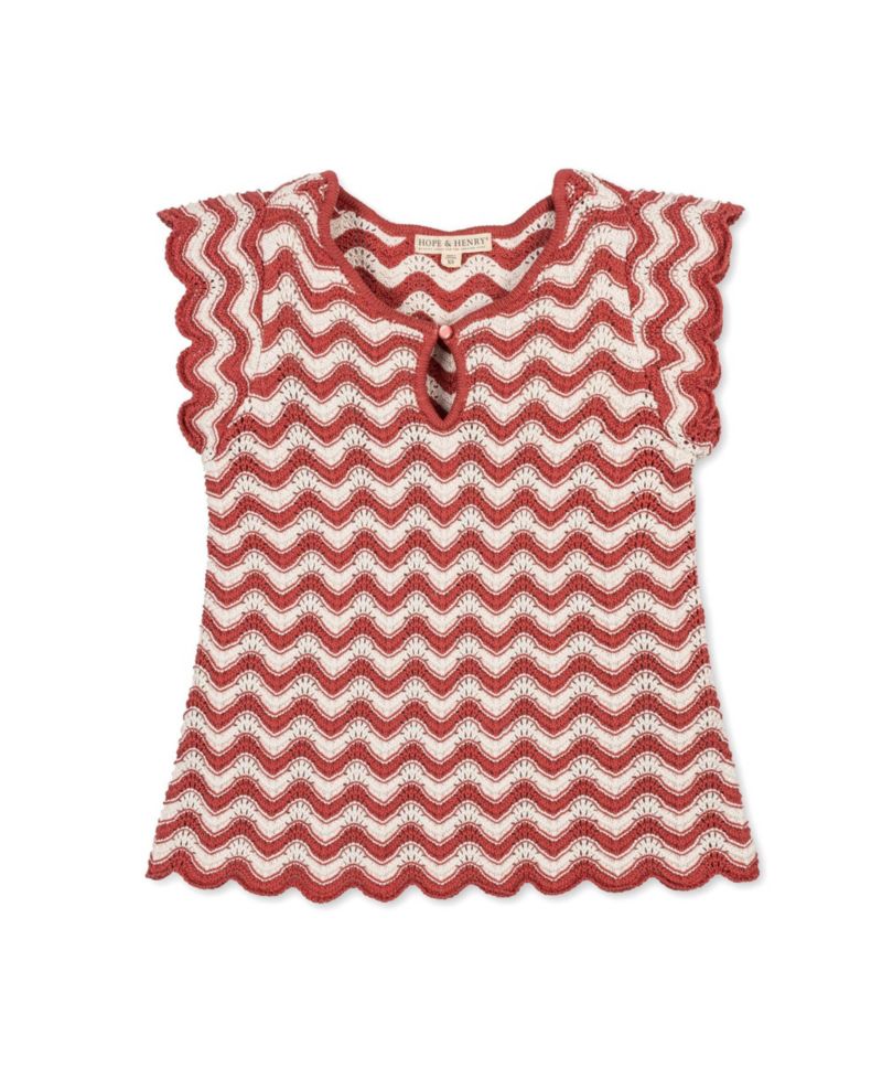 Women's Hope and Henry Organic Flutter Sleeve Sweater Top