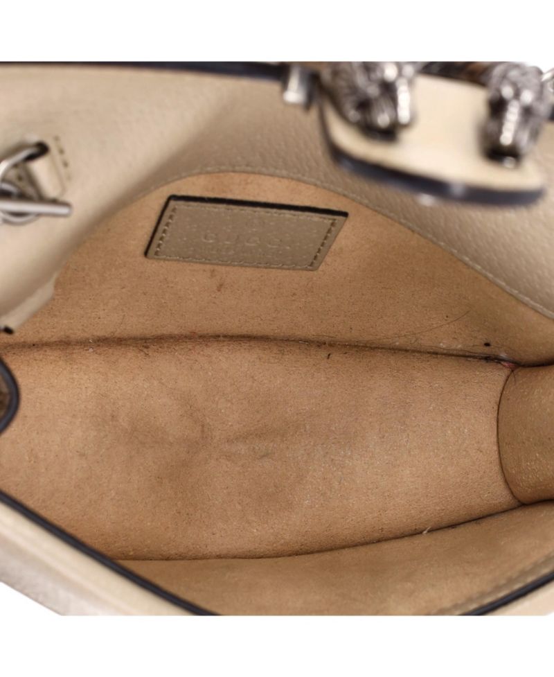 Super Mini Dionysus Bag GG Coated Canvas with Leather