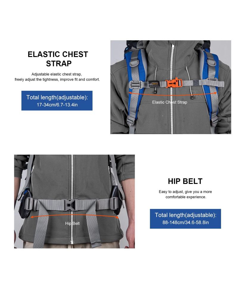 80 Liter Internal Frame Backpack for Man and Women Backpacking Hiking Backpack