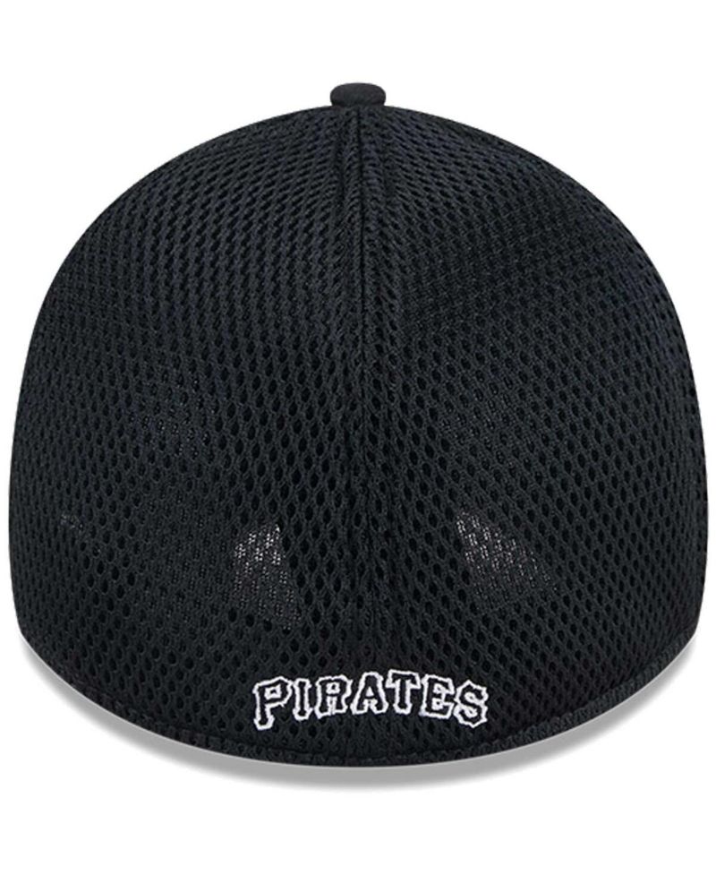 Men's Pittsburgh Pirates Evergreen Black White Neo 39Thirty Flex Hat