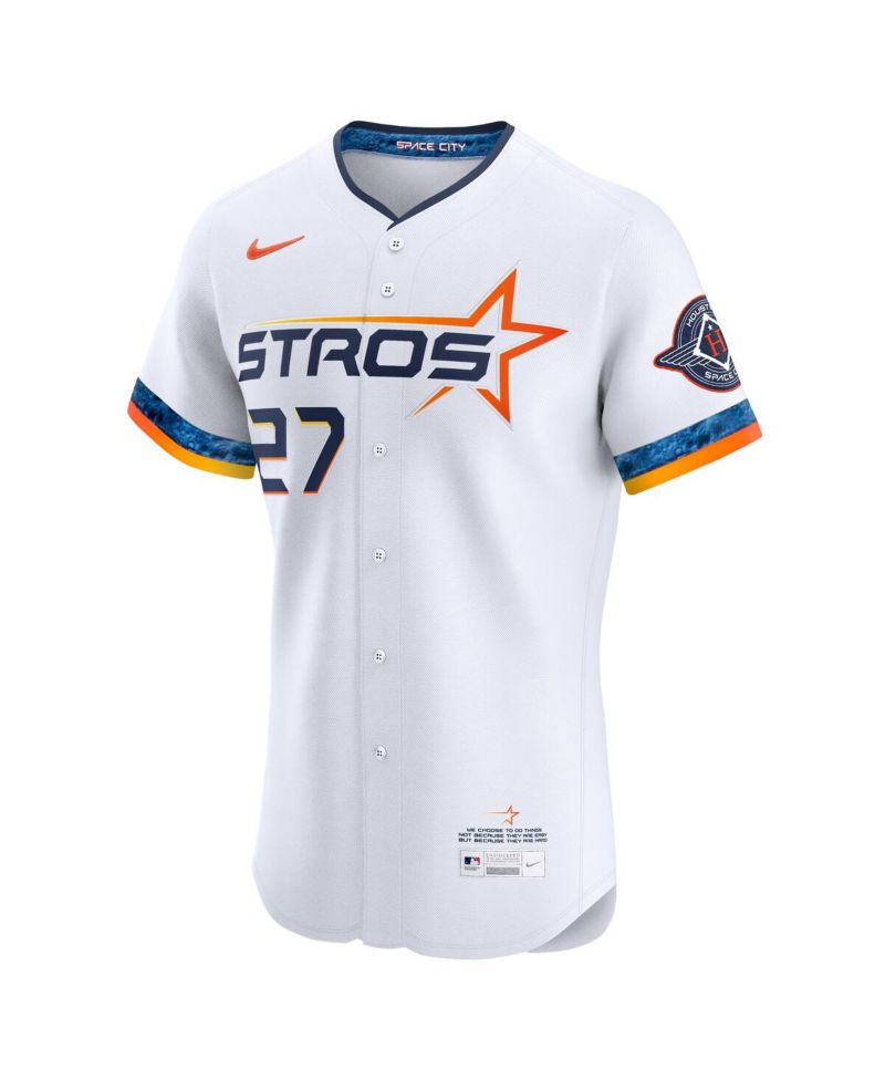 Men's Jose Altuve White Houston Astros 2025 City Connect Elite Player Jersey