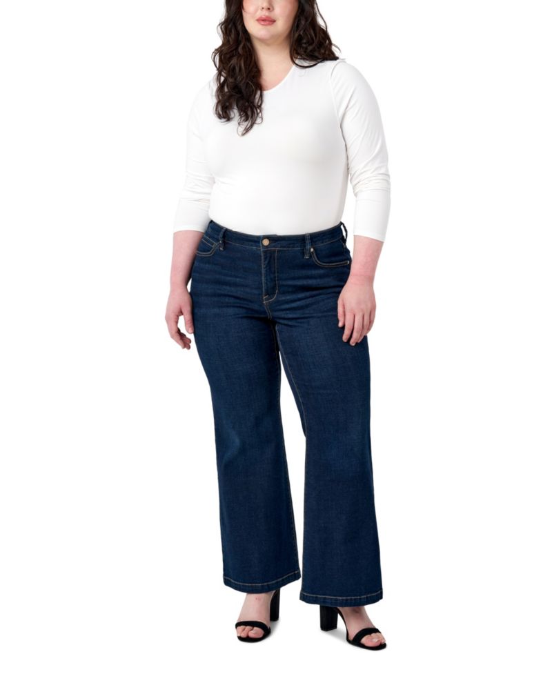 Plus Size Bella Wide Leg Jeans