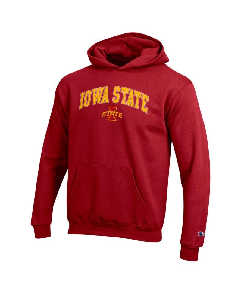 Big Boys and Girls Cardinal Iowa State Cyclones Campus Pullover Hoodie