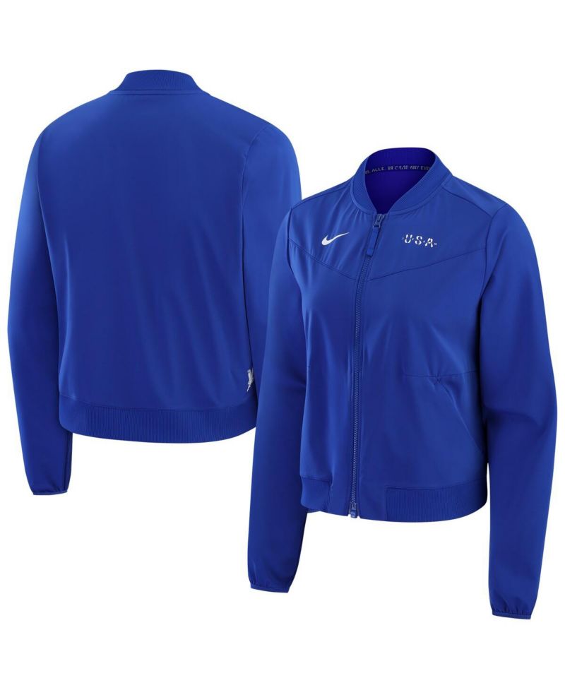 Women's Blue Team USA Bliss Performance Full-Zip Bomber Jacket