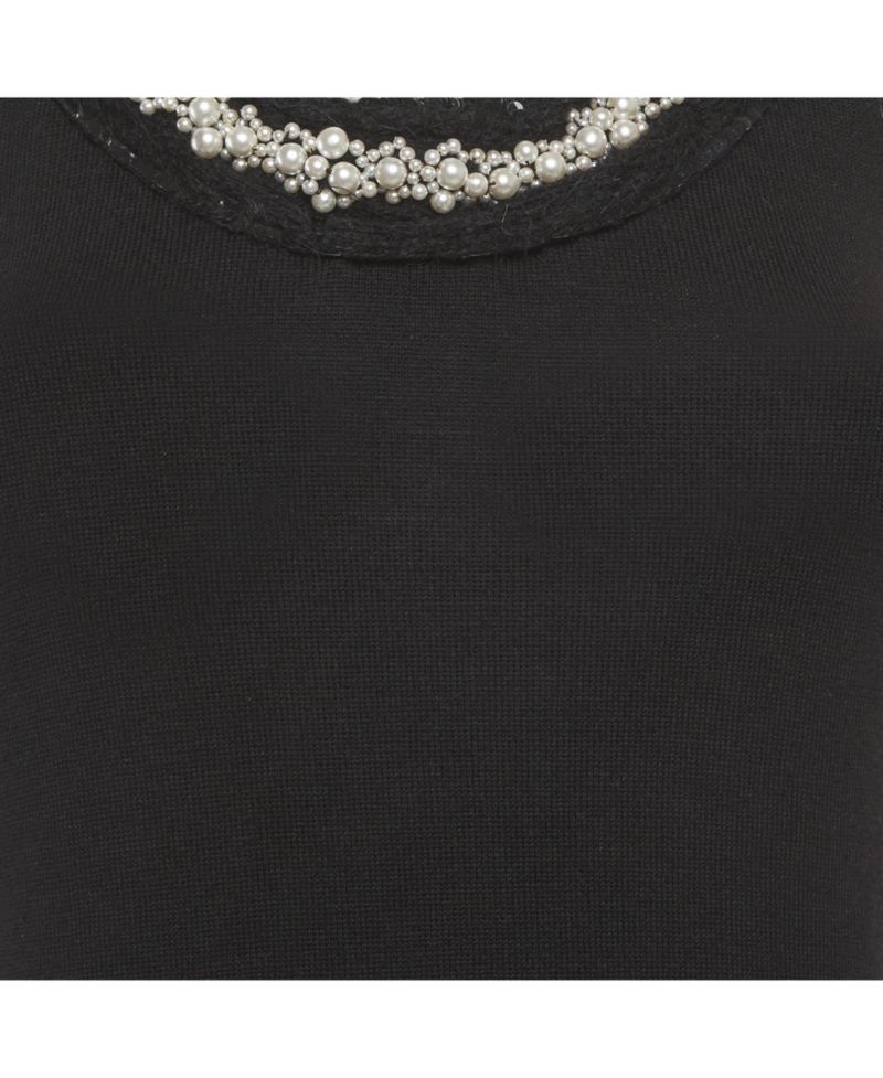 Women's Stretch Knit Beaded Top