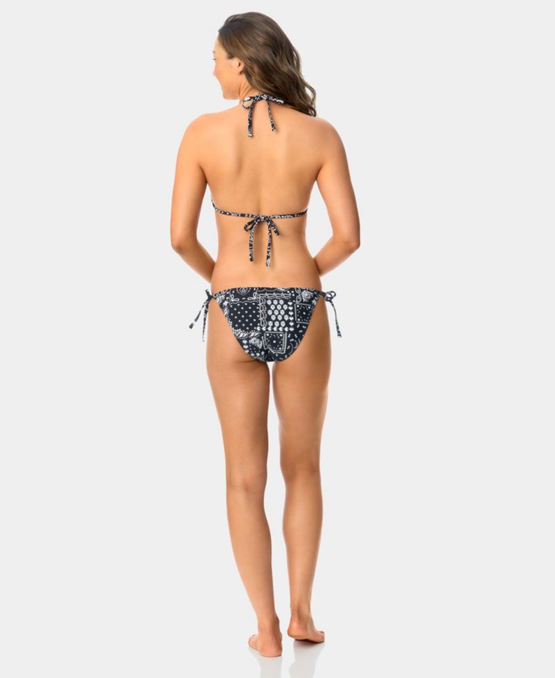 Women's Bandana Print Tunnel Triangle Swim Bikini Top