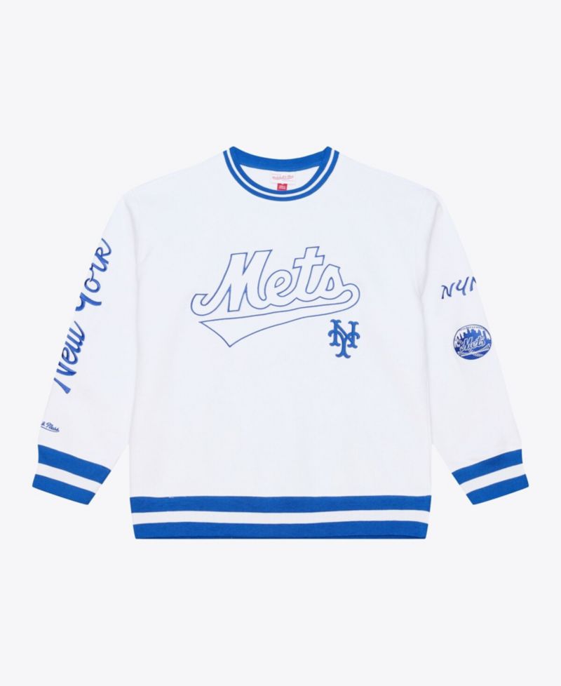Men's White New York Mets Arctic Fleece Sweatshirt