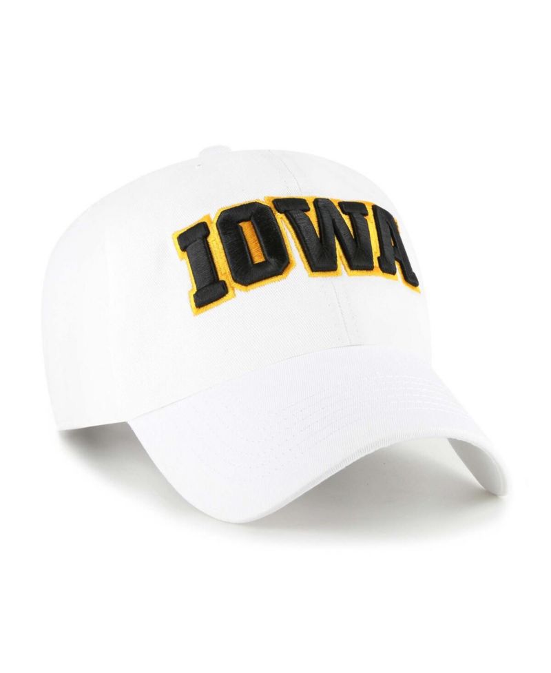 Men's White Iowa Hawkeyes Clean Up Adjustable Hat