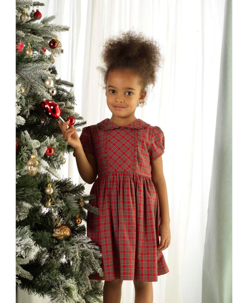 Girls' (2T-10) Tartan Frill Dress