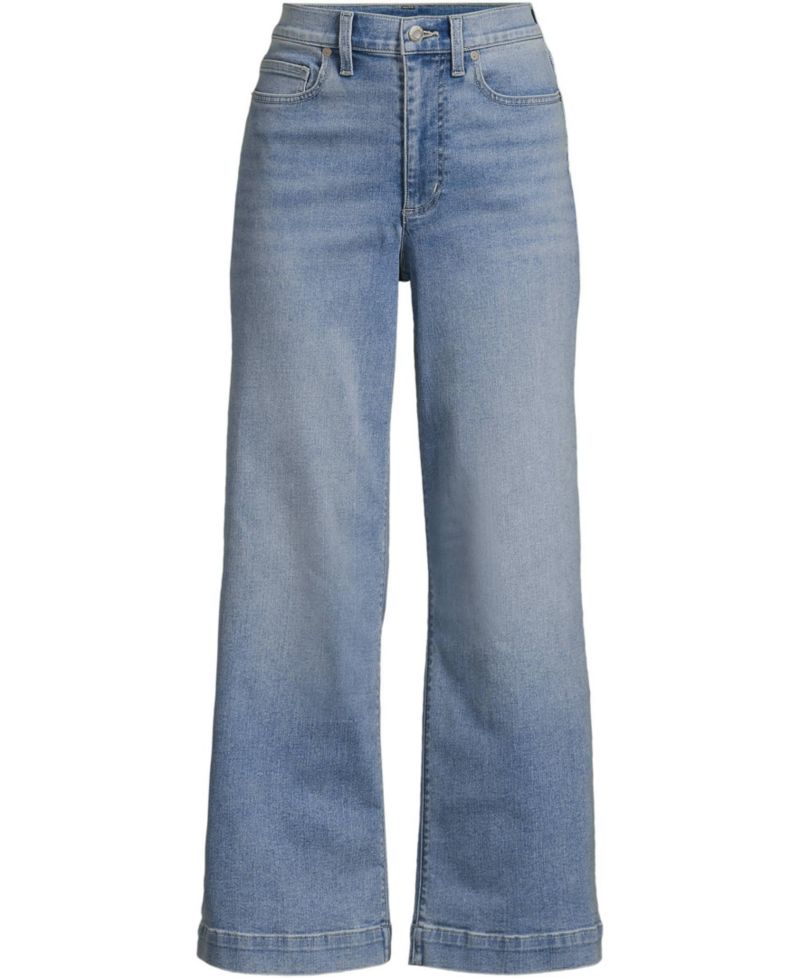 Women's Recover Denim High Rise Wide Leg Crop Jeans