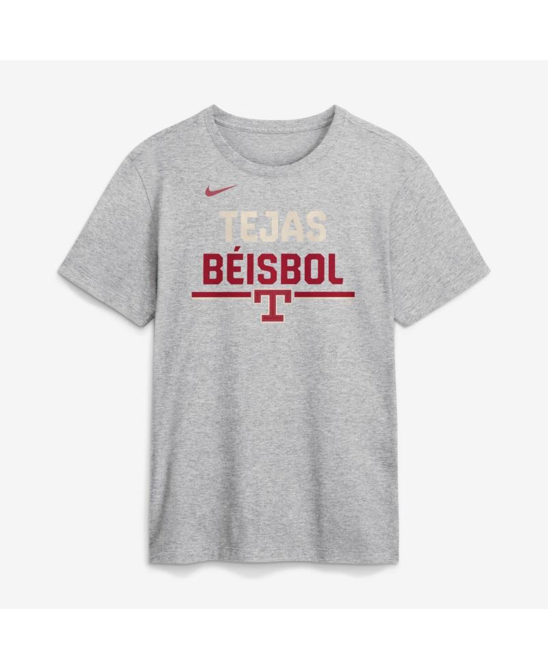 Men's Heather Gray Texas Rangers City Connect Stacked Team Phrase T-Shirt
