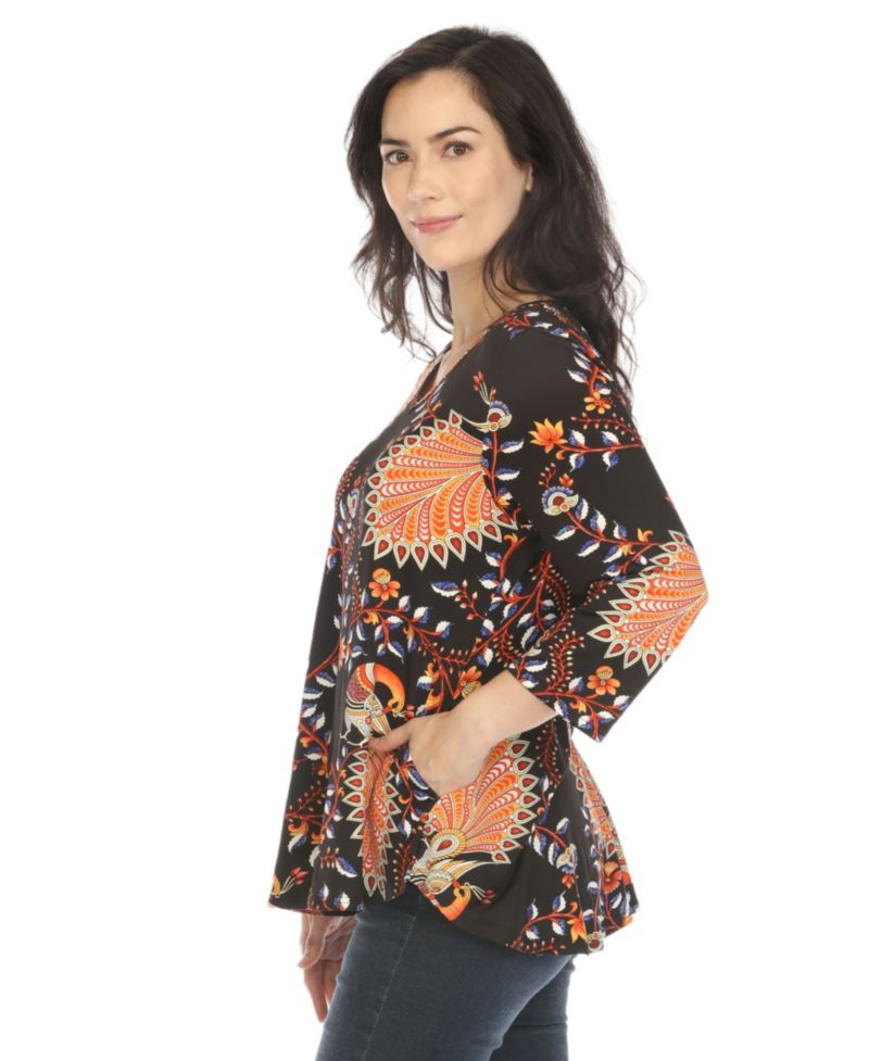 Women's Vibrant Boho Swing Top