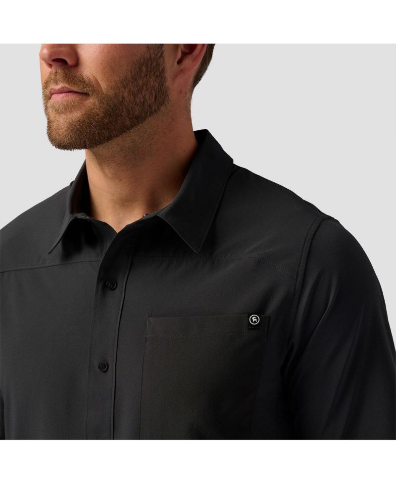 Men's Slickrock Button-Up Jersey Mountain Bike Jerseys Short Sleeve T-Shirt