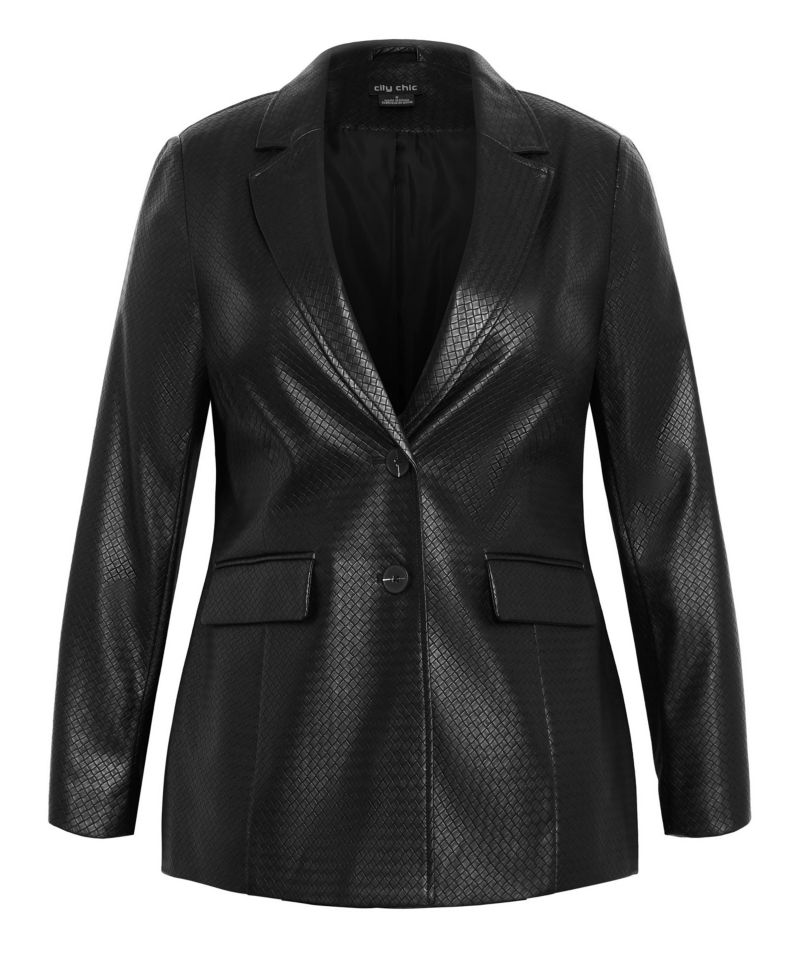 Plus Size Fallon Faux Leather Jacket