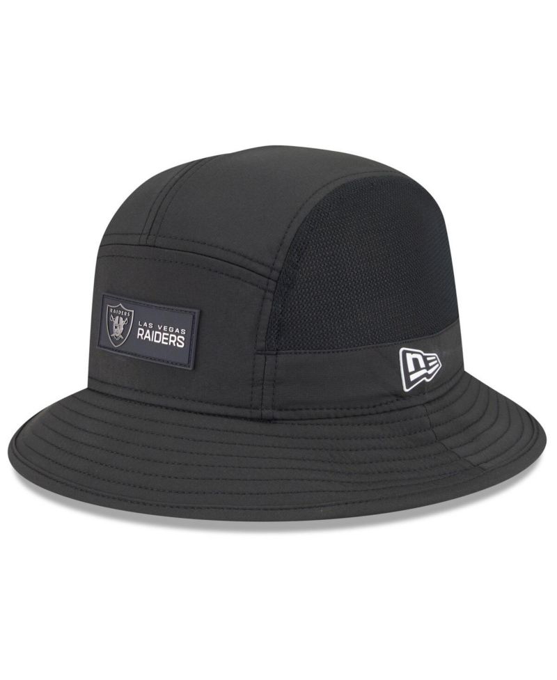 Men's Black Las Vegas Raiders 2025 Sideline Bucket Hat
