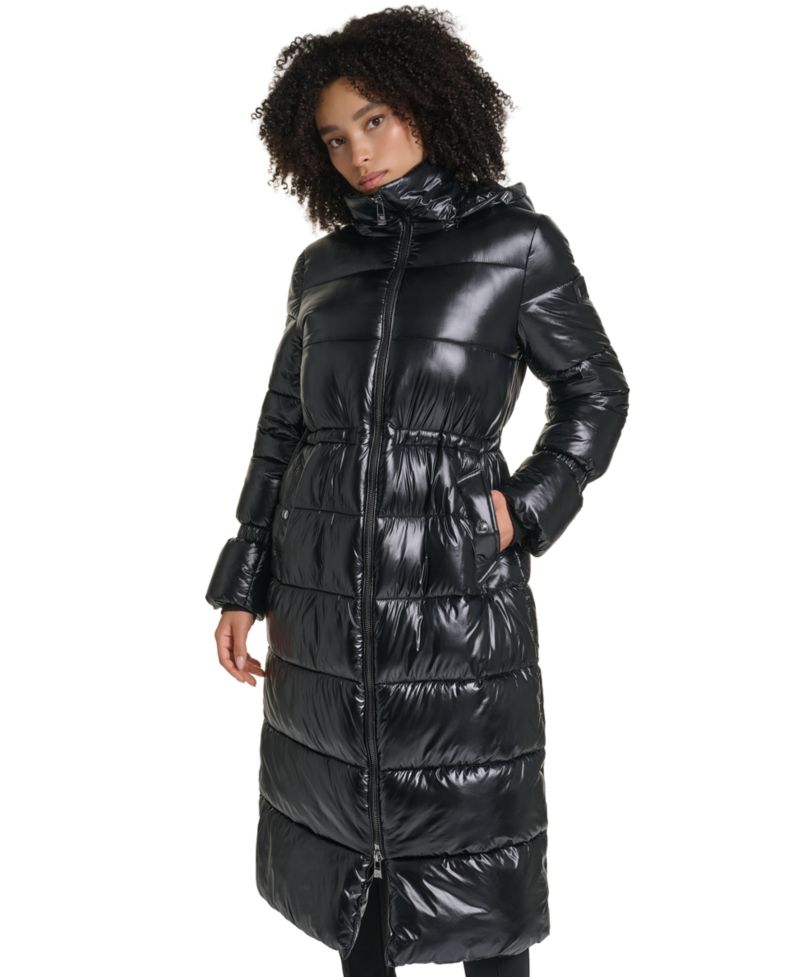 Women's Hooded-Anorak Maxi Puffer Coat