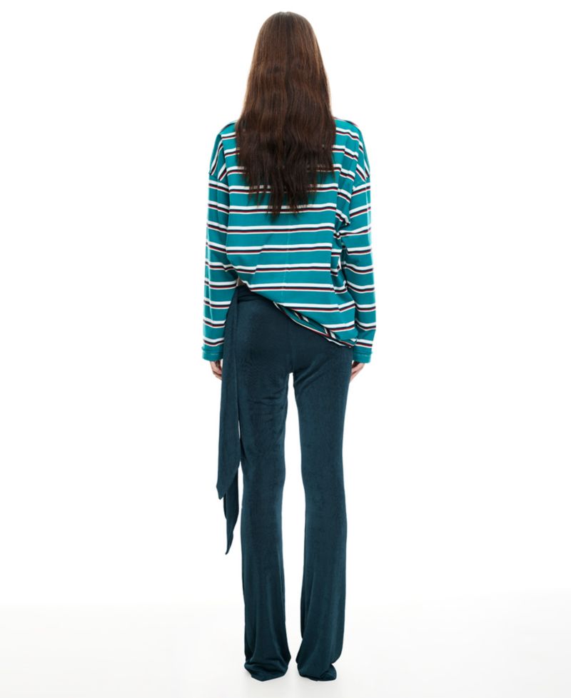 Women's Butterfly Tie Mid Rise Pants