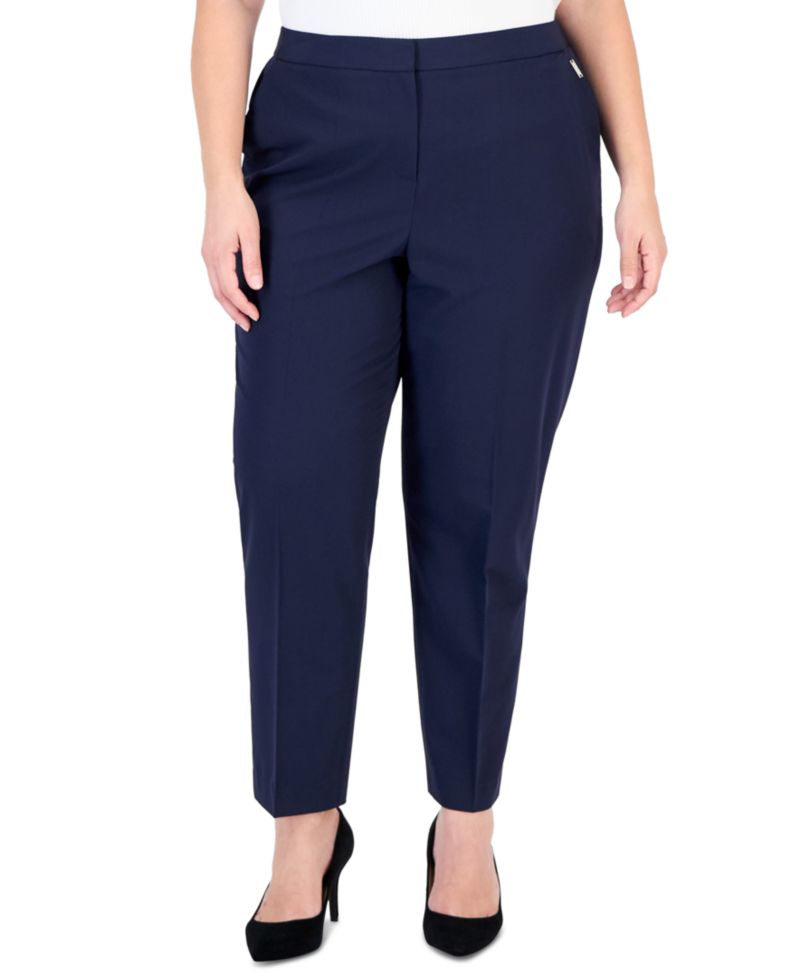 Plus Size Classic Pant Straight-Leg Mid-Rise Pants