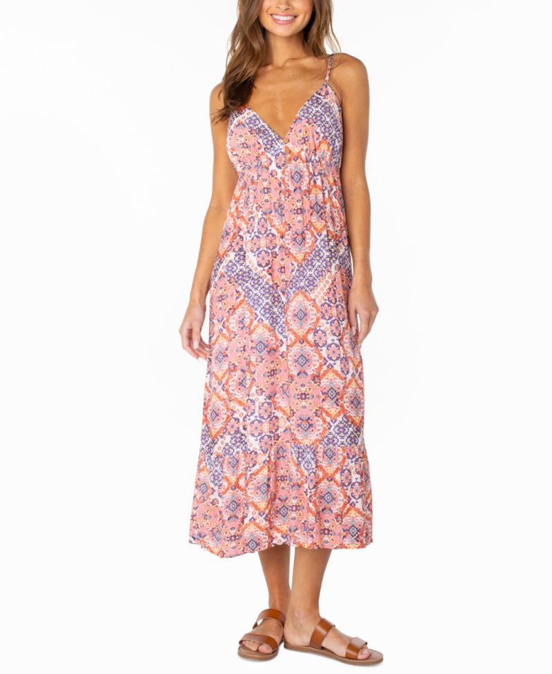 Women's Warm Rays Open Back Midi Dress