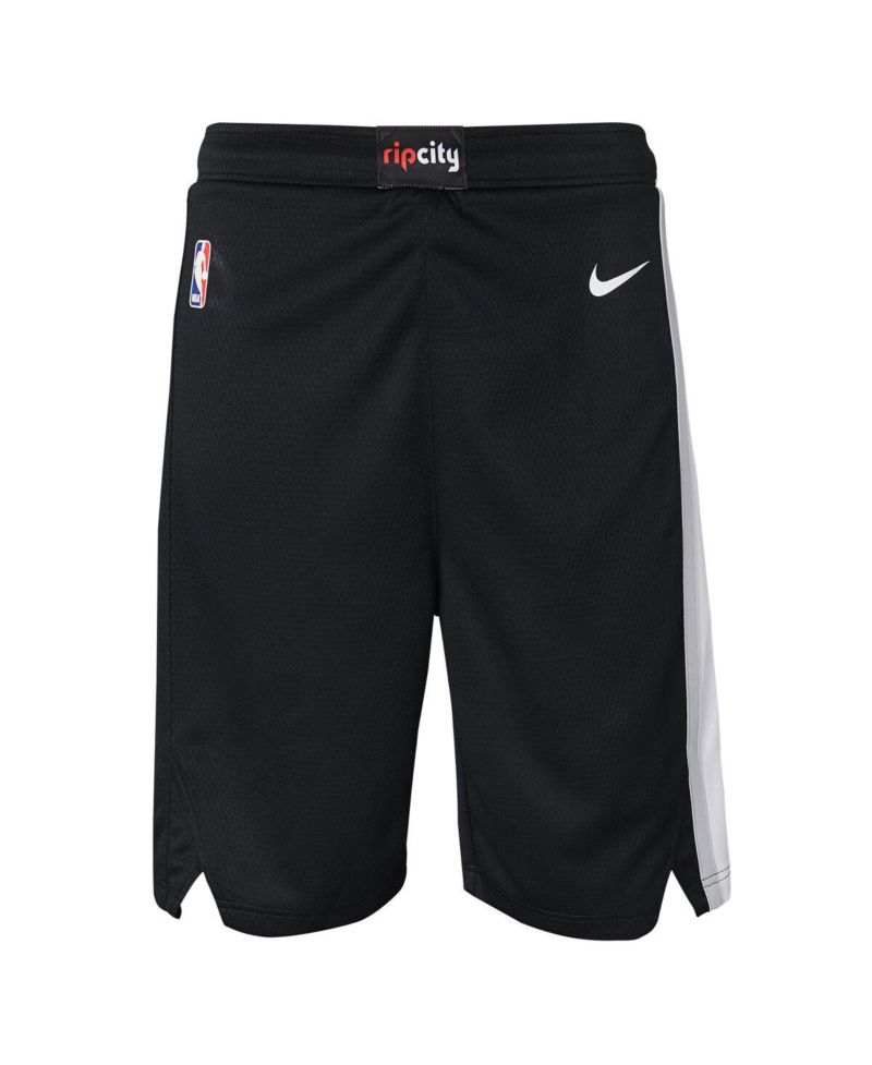 Big Boys and Girls Black Portland Trail Blazers Swingman Performance Shorts – Icon Edition