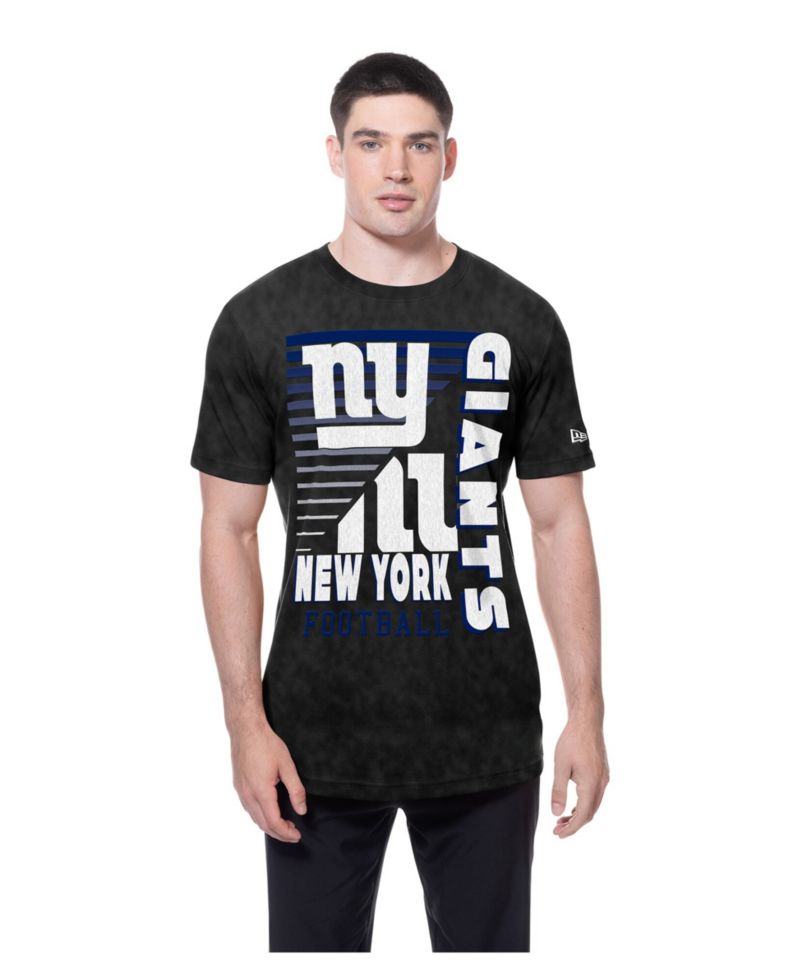 Men's Black New York Giants Enzyme Washed Oversized T-Shirt