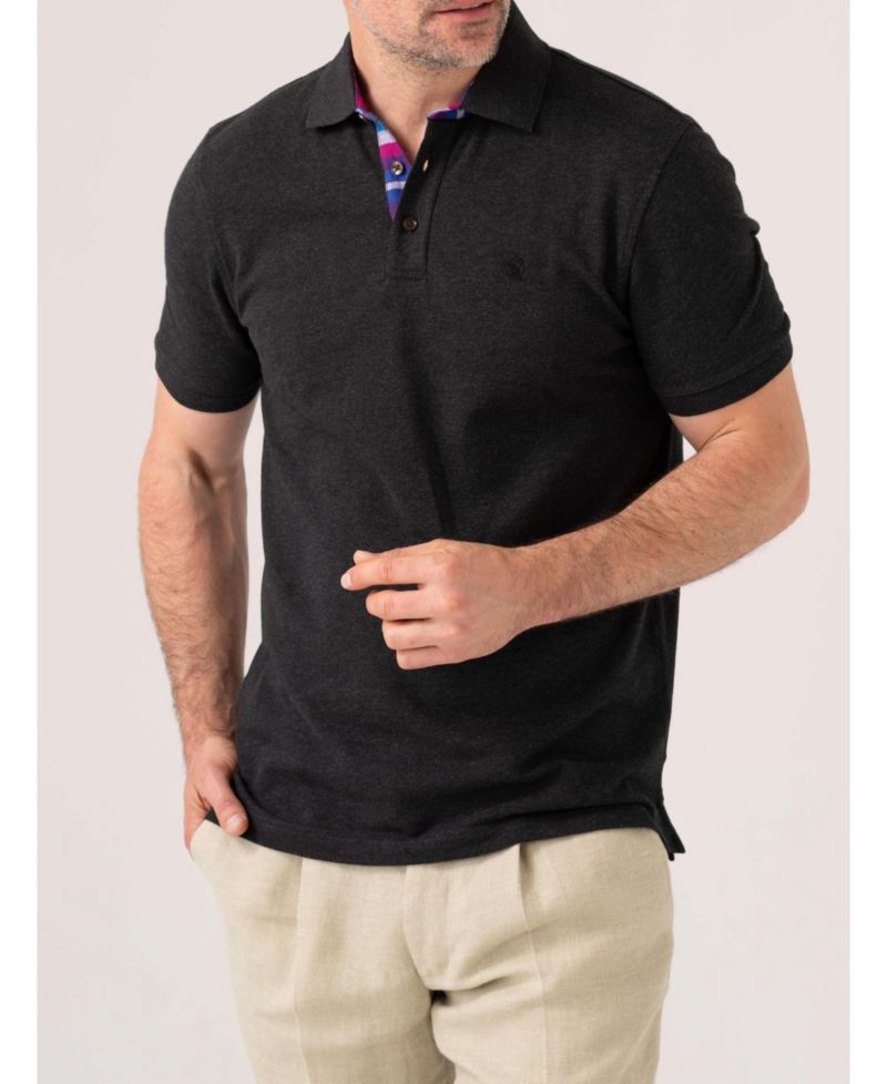 Men's Pique Cotton Short Sleeve Polo Shirt