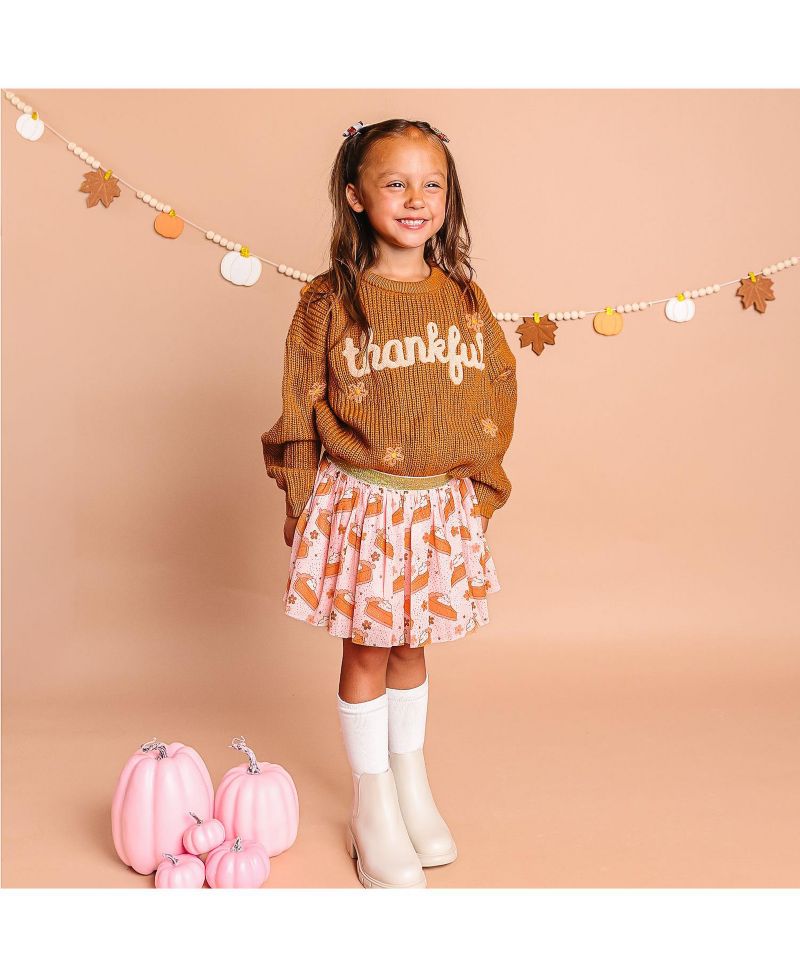Baby Girls Pumpkin Pie Thanksgiving Tutu Skirt