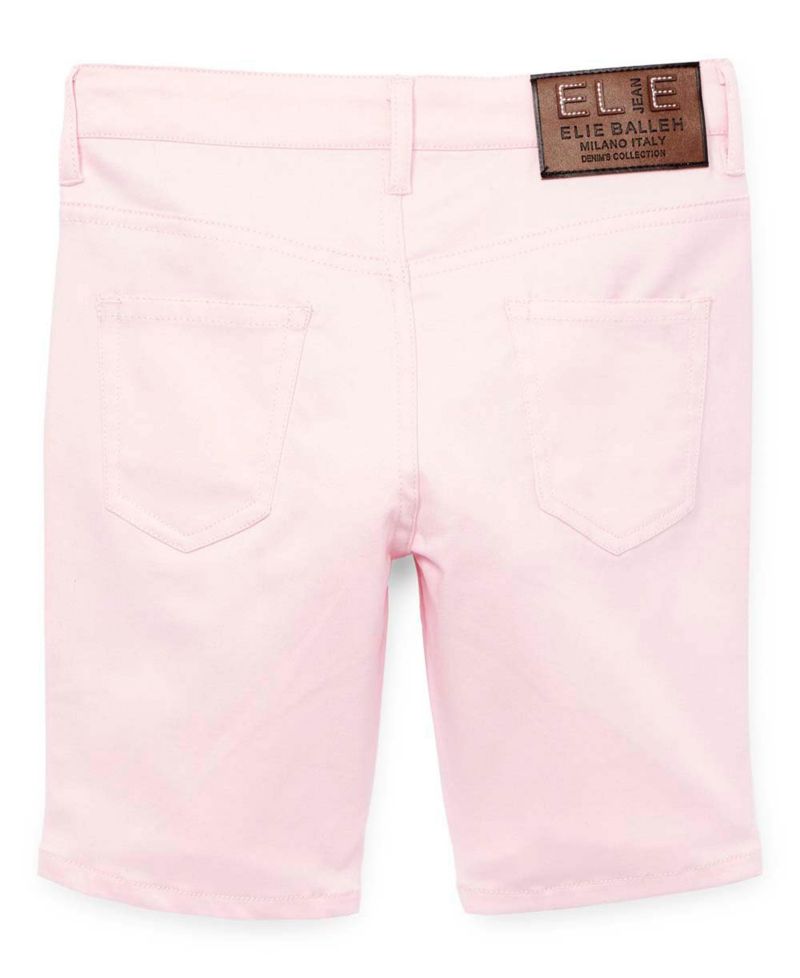 Big Boys Pink Cotton Twill Short
