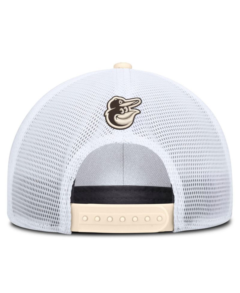 Men's Natural/White Baltimore Orioles Rise Dri-FIT Trucker Adjustable Hat