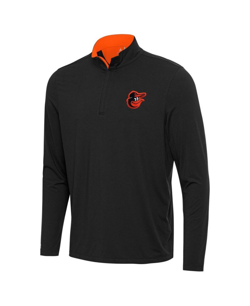 Men's Black Baltimore Orioles Content Quarter-Zip Top