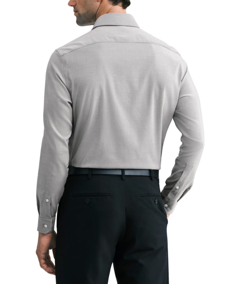 Men's Luxe Touch Micro Check Dress Shirt