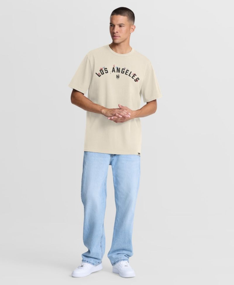 Men's Cream LA28 Summer Olympics Bloom T-Shirt