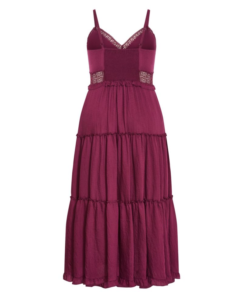 Women's Ayla Crochet Tier Maxi Dress