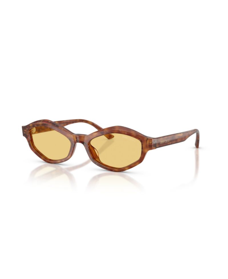 Women's Geometric Yellow-Lens Sunglasses JC5077U