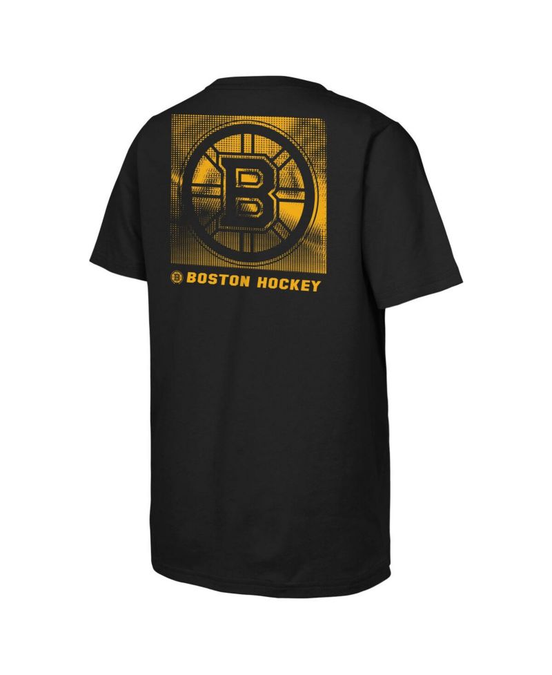 Big Boys and Girls Black Boston Bruins Atmosphere T-Shirt
