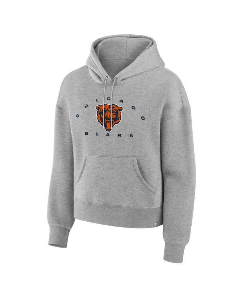 Women's Heather Gray Chicago Bears Eligible Receiver Legacy Pullover Hoodie