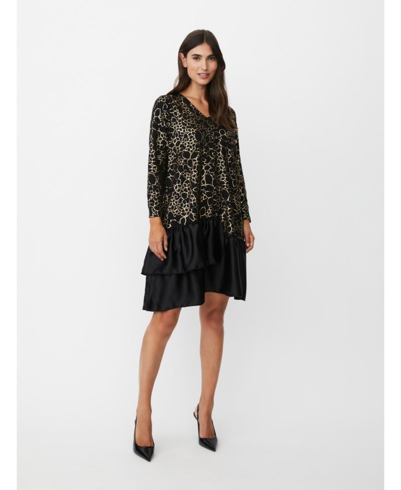 Women's MaNylindra Metallic Floral Print Dress