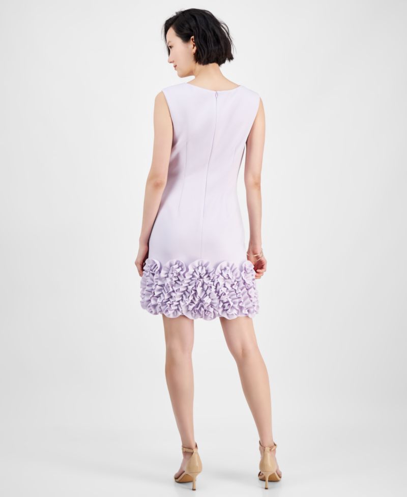 Ruffled-Hem Sheath Dress