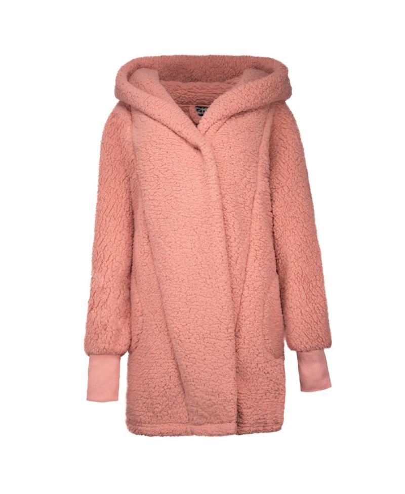 Women's Pink WNBA Breast Cancer Awareness Oversized Hooded Sweater