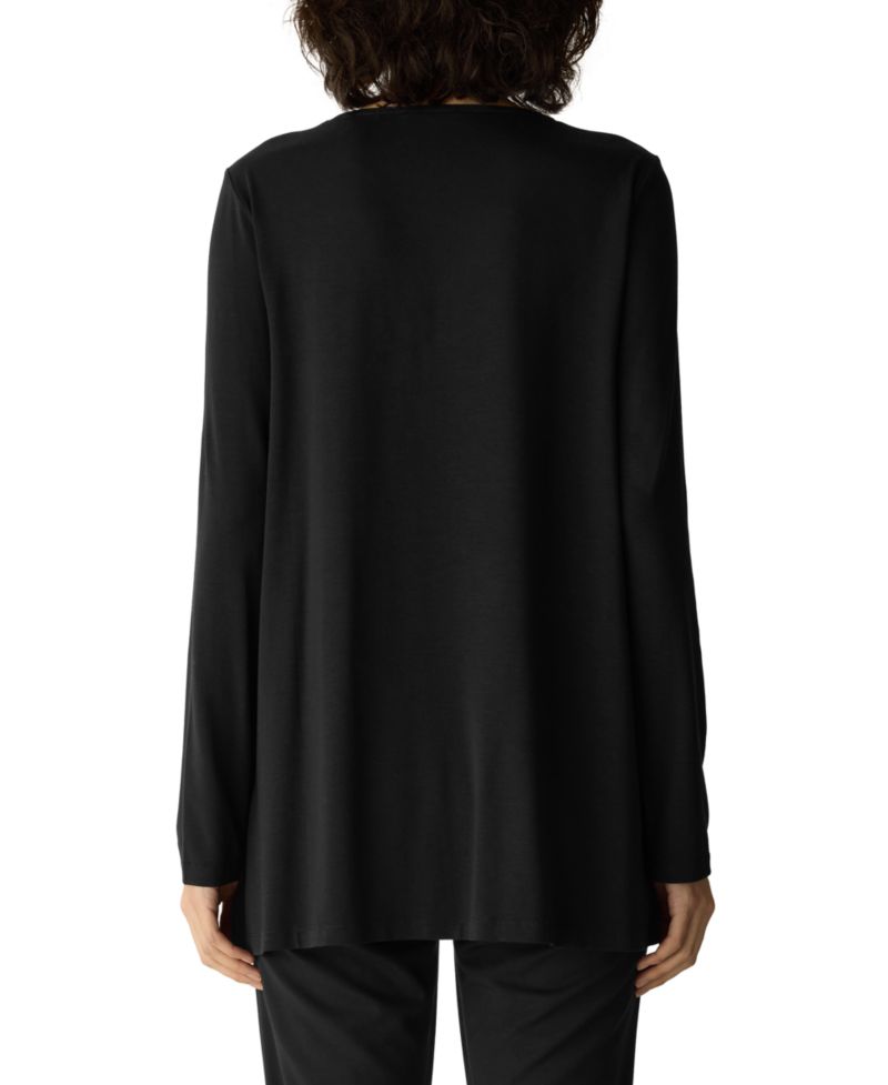 Women's Lyocell V-Neck Long-Sleeve Tunic